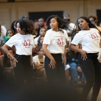 Students dance at FallFest