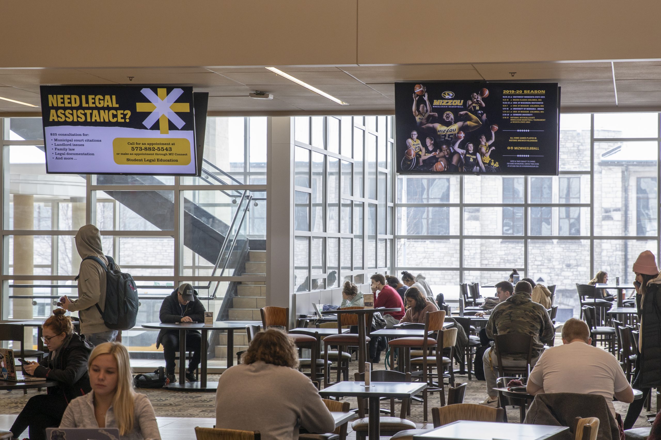LED Screens at the Student Center