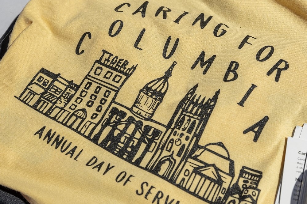 A Caring for Columbia T-shirt