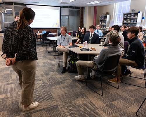 Student at MLI event.